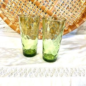 Vintage green glasses eldorado replacement decor retro
